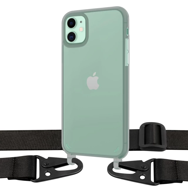 Чехол Upex Crossbody Protection Case для iPhone 11 Dark with Black Hook (UP81141)