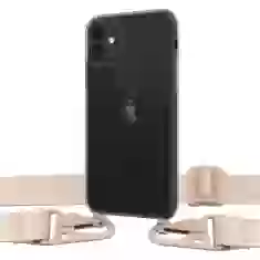 Чохол Upex Crossbody Protection Case для iPhone 11 Dark with Pink Sand Hook (UP81142)