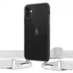 Чохол Upex Crossbody Protection Case для iPhone 11 Dark with White Hook (UP81143)