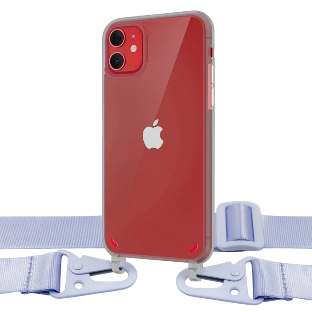 Чехол Upex Crossbody Protection Case для iPhone 11 Dark with Purple Hook (UP81146)
