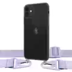 Чехол Upex Crossbody Protection Case для iPhone 11 Dark with Purple Hook (UP81146)