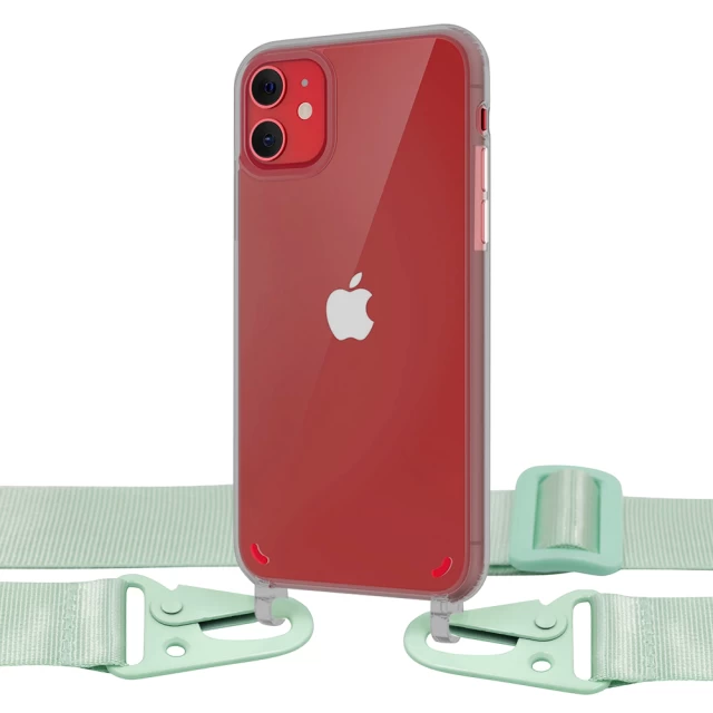 Чехол Upex Crossbody Protection Case для iPhone 11 Dark with Green Hook (UP81147)