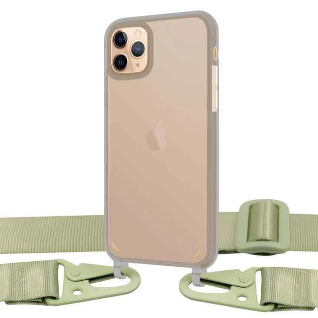 Чехол Upex Crossbody Protection Case для iPhone 11 Pro Dark with Mint Hook (UP81153)