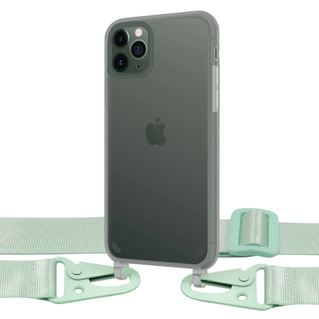 Чохол Upex Crossbody Protection Case для iPhone 11 Pro Dark with Green Hook (UP81155)