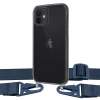 Чехол Upex Crossbody Protection Case для iPhone 12 | 12 Pro Dark with Midnight Blue Hook (UP81168)