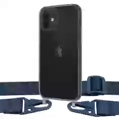 Чохол Upex Crossbody Protection Case для iPhone 12 mini Dark with Midnight Blue Hook (UP81176)