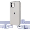 Чехол Upex Crossbody Protection Case для iPhone 12 mini Dark with Purple Hook (UP81178)