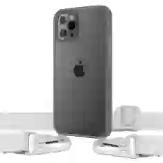 Чохол Upex Crossbody Protection Case для iPhone 12 Pro Max Dark with White Hook (UP81183)