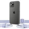 Чехол Upex Crossbody Protection Case для iPhone 12 Pro Max Dark with Purple Hook (UP81186)
