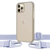 Чохол Upex Crossbody Protection Case для iPhone 12 Pro Max Dark with Purple Hook (UP81186)