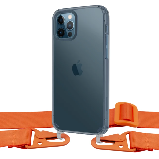 Чохол Upex Crossbody Protection Case для iPhone 12 Pro Max Dark with Vitamin C Hook (UP81188)