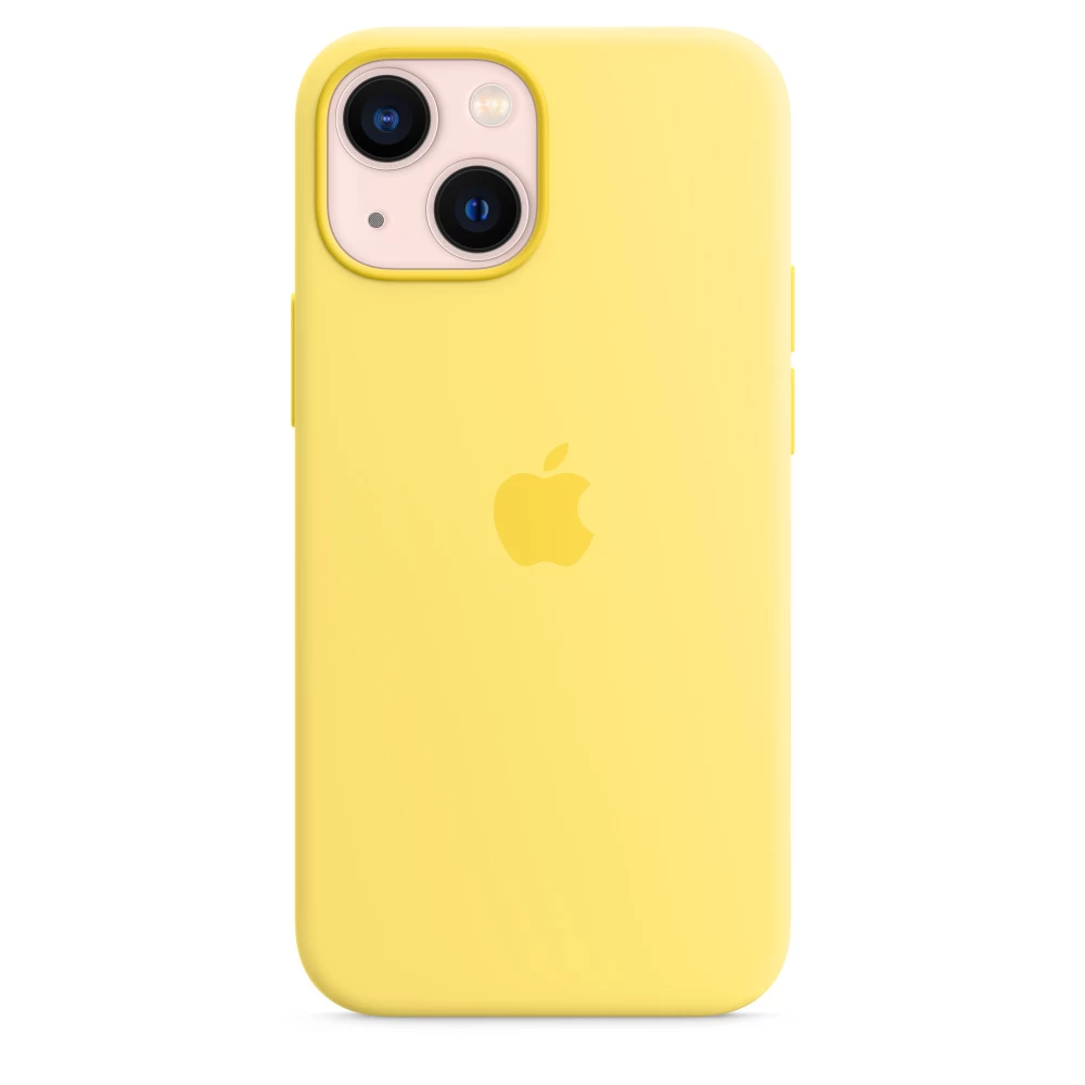 Чехол Apple Silicone Case для iPhone 13 mini with MagSafe Lemon Zest  Original (MN5X3ZM/A) - купить по цене 2949 ₴ в Киеве / Украине. Оригинальный  товар с гарантией качества.