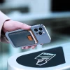 Магнитный кошелек Dux Ducis Magnetic Leather Wallet RFID Blocking для iPhone Blue with MagSafe (6934913035498)