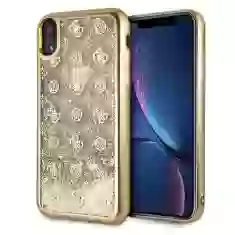 Чехол Guess 4G Peony Liquid Glitter для iPhone XR Gold (GUHCI61PEOLGGO)