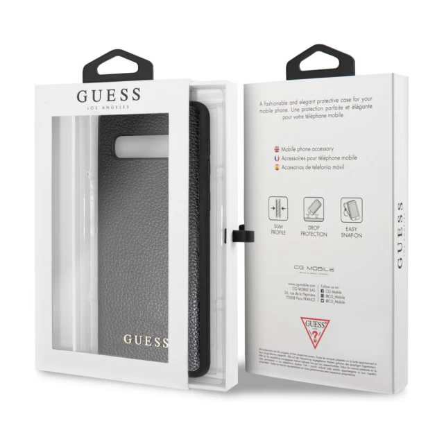 Чехол Guess Iridescent для Samsung Galaxy S10 Plus (G975) Black (GUHCS10PIGLBK)
