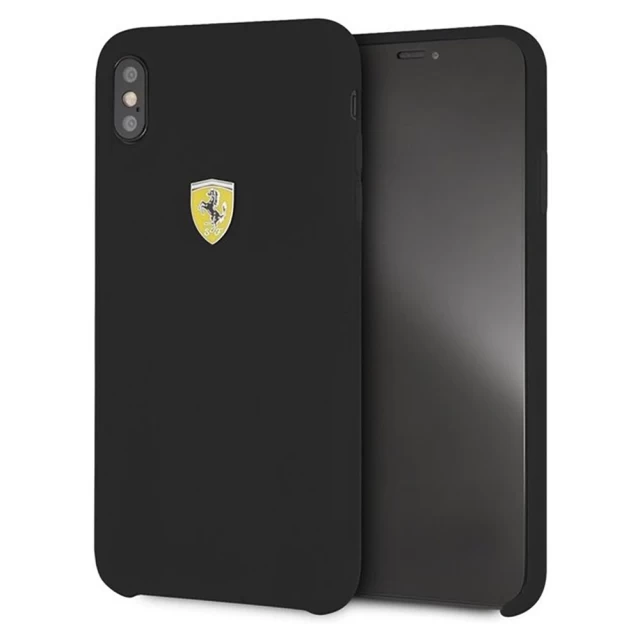 Чехол Ferrari для iPhone XS Max Silicone Black (FESSIHCI65BK)