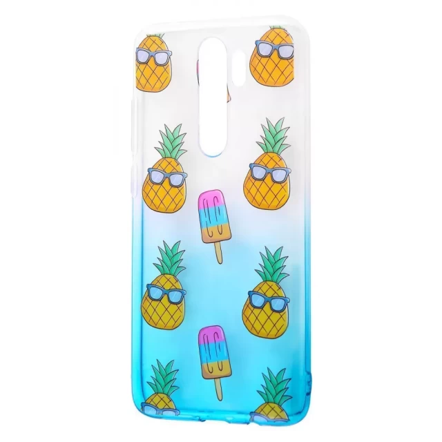 Чехол WAVE Sweet & Acid Case для Xiaomi Redmi Note 8 Pro White Turquoise Pineapple (2001000373628)