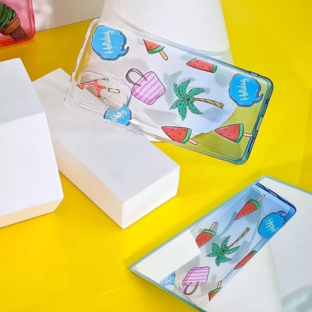 Чехол WAVE Sweet & Acid Case для Xiaomi Redmi 9 White Turquoise Pineapple (2001000418893)