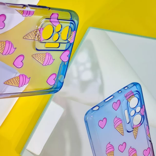 Чохол WAVE Sweet & Acid Case для Xiaomi Redmi Note 10 Pro White Purple Cake (2001000380916)