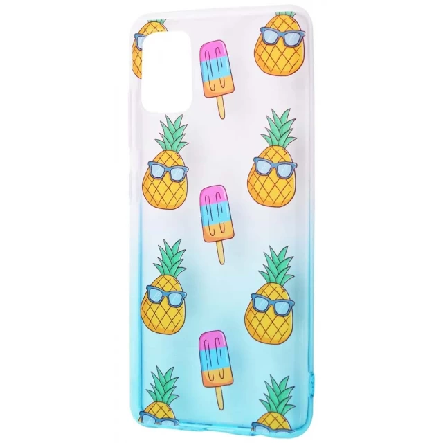 Чохол WAVE Sweet & Acid Case для Samsung Galaxy A51 (A515F) White Turquoise Pineapple (2001000373147)