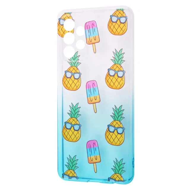 Чохол WAVE Sweet & Acid Case для Samsung Galaxy A52 (A525F) White Turquoise Pineapple (2001000373208)