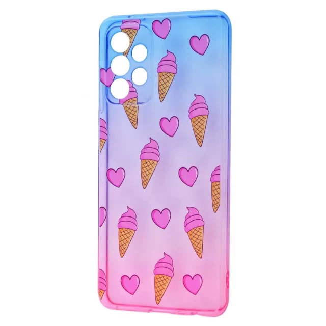 Чехол WAVE Sweet & Acid Case для Samsung Galaxy A52 (A525F) Blue Pink Ice Cream (2001000378111)