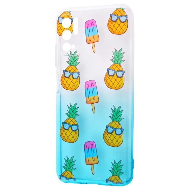 Чехол WAVE Sweet & Acid Case для Xiaomi Redmi Note 10 5G | Poco M3 Pro White Turquoise Pineapple (2001000373864)