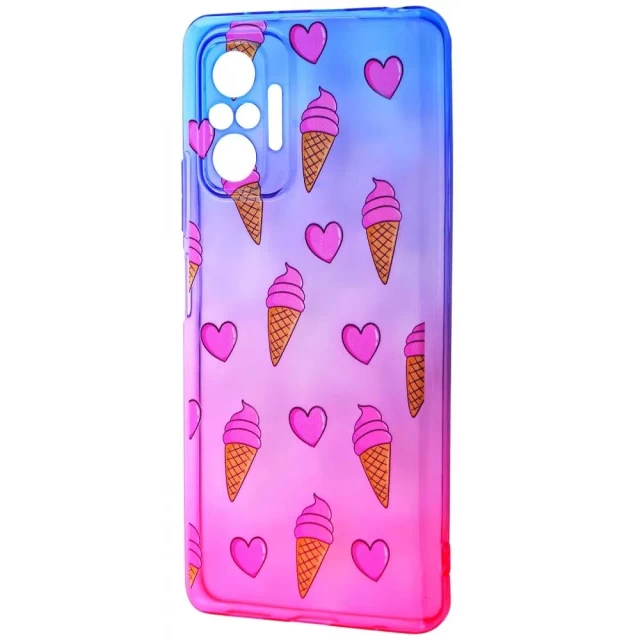 Чехол WAVE Sweet & Acid Case для Xiaomi Redmi Note 10 Pro Blue Pink Ice Cream (2001000380879)