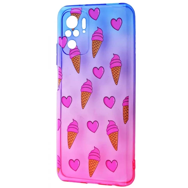 Чехол WAVE Sweet & Acid Case для Xiaomi Redmi Note 10 | Note 10S Blue Pink Ice Cream (2001000380930)