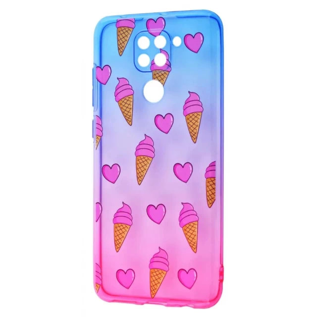 Чехол WAVE Sweet & Acid Case для Xiaomi Redmi Note 9 Blue Pink Ice Cream (2001000378197)
