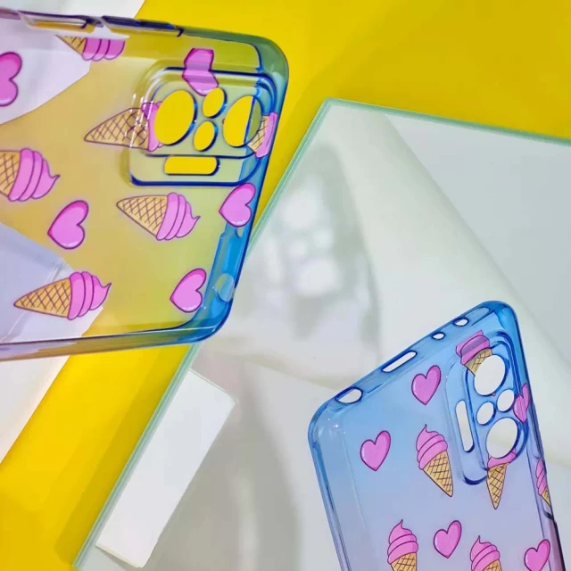 Чохол WAVE Sweet & Acid Case для Xiaomi Redmi Note 9S | Note 9 Pro Blue Pink Ice Cream (2001000378203)