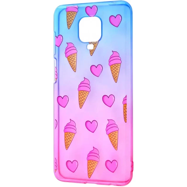 Чехол WAVE Sweet & Acid Case для Xiaomi Redmi Note 9S | Note 9 Pro Blue Pink Ice Cream (2001000378203)