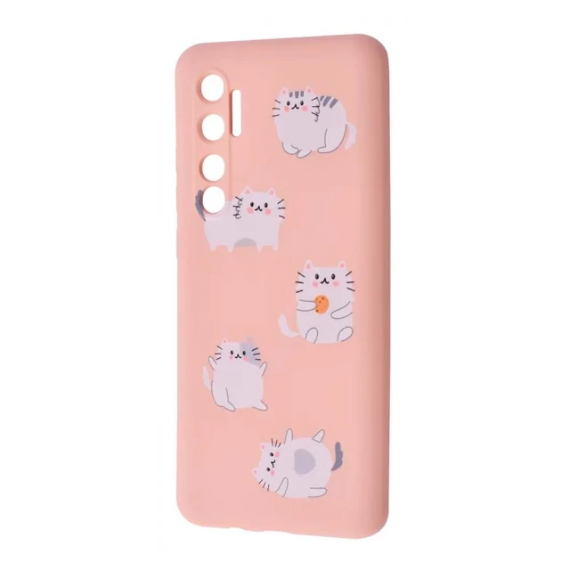 Чохол WAVE Fancy Case для Xiaomi Mi Note 10 Lite Fluffy Cats Pink Sand (2001000279500)