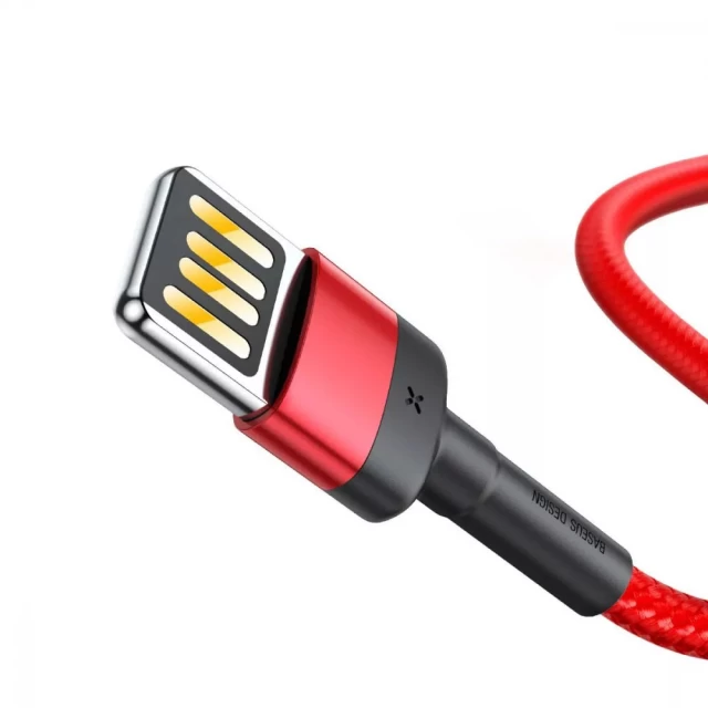 Кабель Baseus Cafule Special Edition USB-A to Lightning 1m Black/Red (CALKLF-G91)