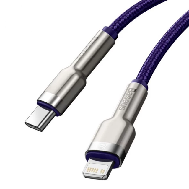 Кабель Baseus Cafule Metal PD USB-C to Lightning 1m Purple (CATLJK-A05)