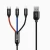 Кабель Baseus Three Primary Colors 3-in-1 USB-A to USB-C/Lightning/Micro-USB 0.3m Black (CAMLT-ASY01)