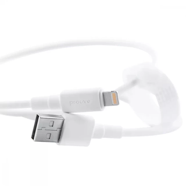 Кабель Proove Small Silicone USB-A to Lightning 1m White (6900111991010)