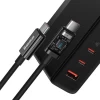 Мережевий зарядний пристрій Baseus GaN5 Pro 140W 2xUSB-C | USB-A with USB-C to USB-C Cable Black (CCGP100201)
