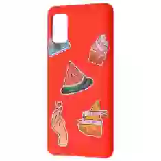 Чехол WAVE Fancy Case для Samsung Galaxy A41 (A415F) Color Style Watermelon Red (2001000236671)