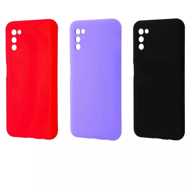 Чохол WAVE Full Silicone Cover для Samsung Galaxy A03s (A037F) Red (2001000499175)