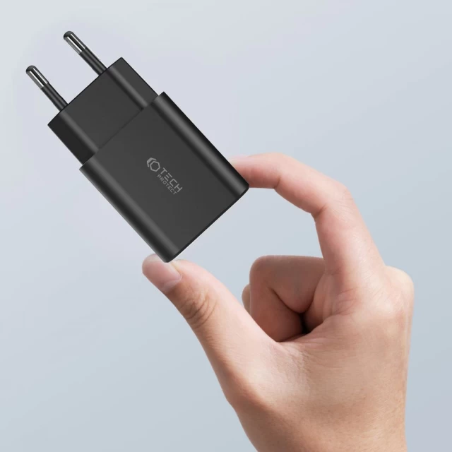 Мережевий зарядний пристрій Tech-Protect 30W USB-C | USB-A White (9490713935194)