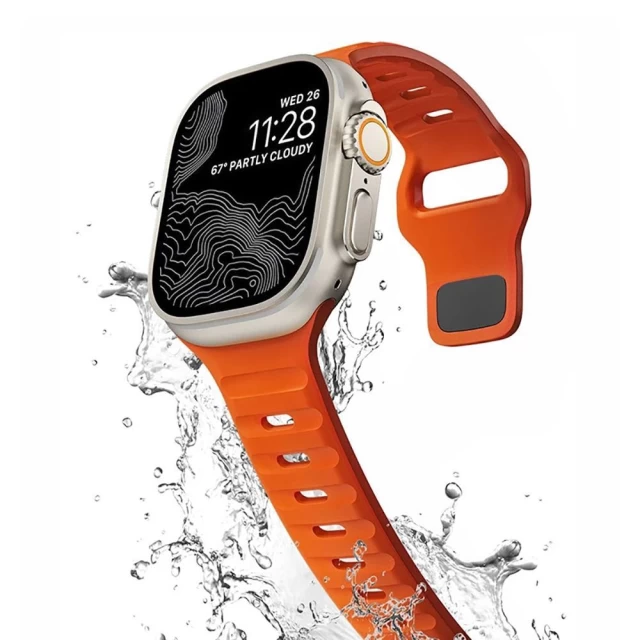 Ремінець Tech-Protect IconBand Line для Apple Watch 41 | 40 | 38 mm Orange (9490713936900)