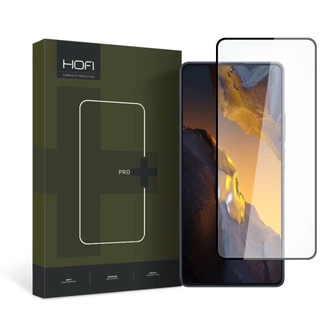 Защитное стекло Hofi Glass Pro+ для Xiaomi Poco F5 Black (9490713936351)