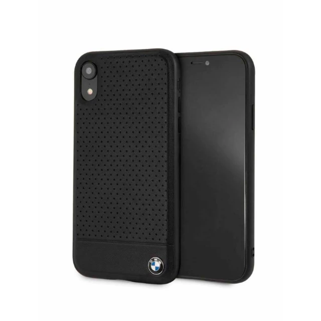 Чехол BMW Signature Perforated Hardcase для iPhone XR Black (BMHCI61PEBOBK)