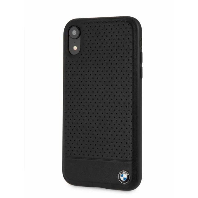 Чехол BMW Signature Perforated Hardcase для iPhone XR Black (BMHCI61PEBOBK)