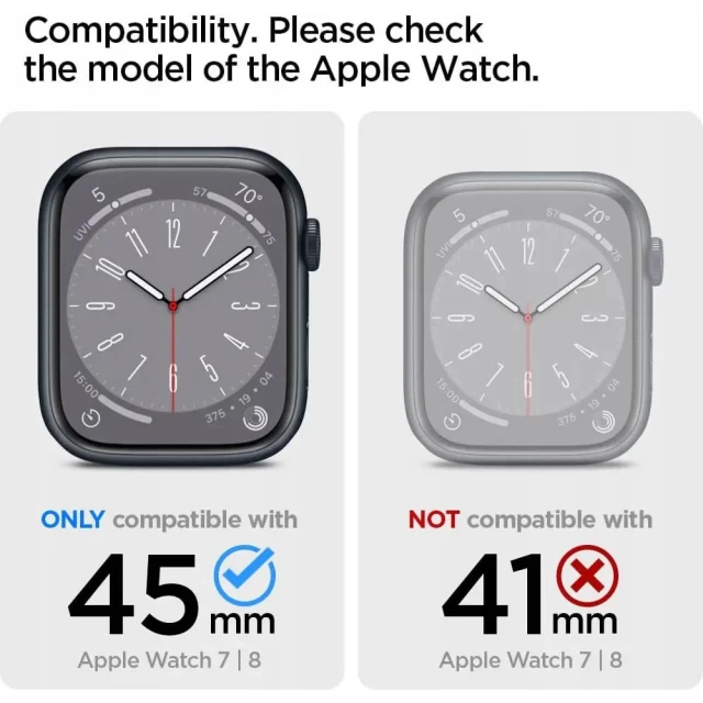 Чохол Spigen для Apple Watch 8 | 7 45 mm Ultra Hybrid Space Crystal (ACS04612)