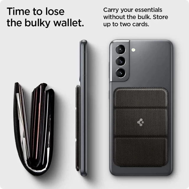 Чохол-гаманець Spigen Smart Fold Phone Card Holder Black (AMP02834)