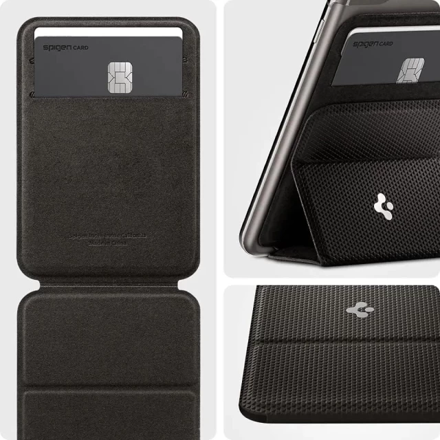 Чохол-гаманець Spigen Smart Fold Phone Card Holder Black (AMP02834)