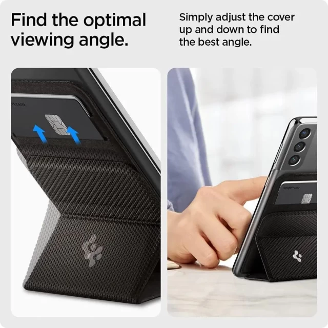 Чехол-бумажник Spigen Smart Fold Phone Card Holder Black (AMP02834)