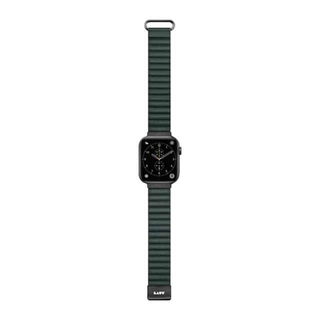 Ремешок LAUT NOVI LUXE для Apple Watch 49 | 45 | 44 | 42 mm Pine Green (L_AWL_NL_GN)